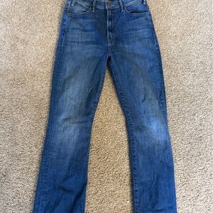 Mother Denim Blue Jeans Size 28 — Mid-Rise Slim Straight